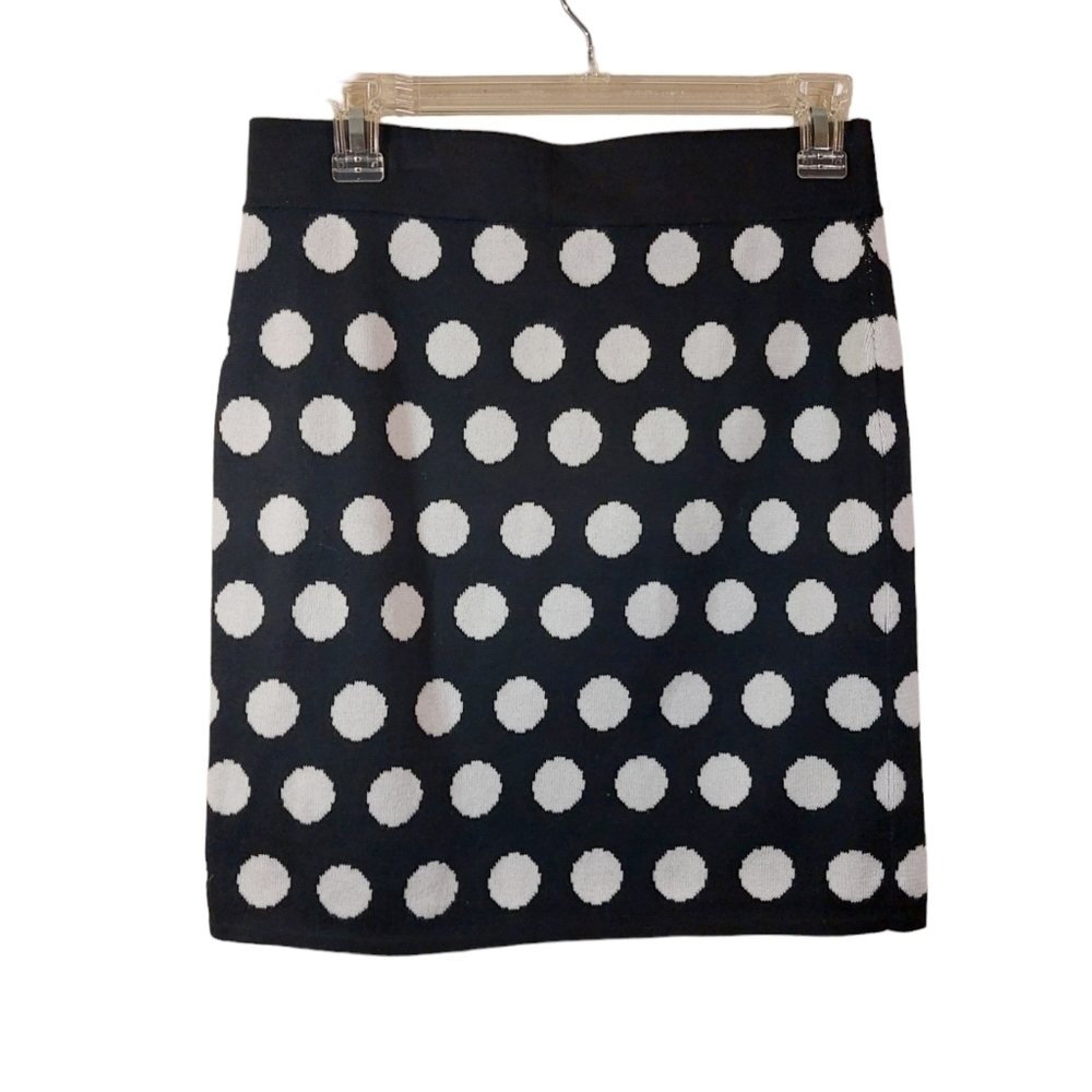 Loft Ladies Polka Dot Midi Pencil Skirt